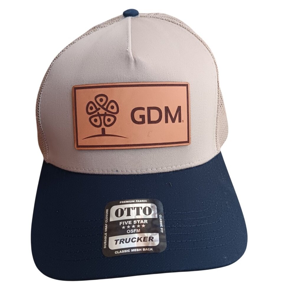 GDM Seeds Farmer Cap Snapback Trucker Hat Mesh Back Otto Cap OSFM New